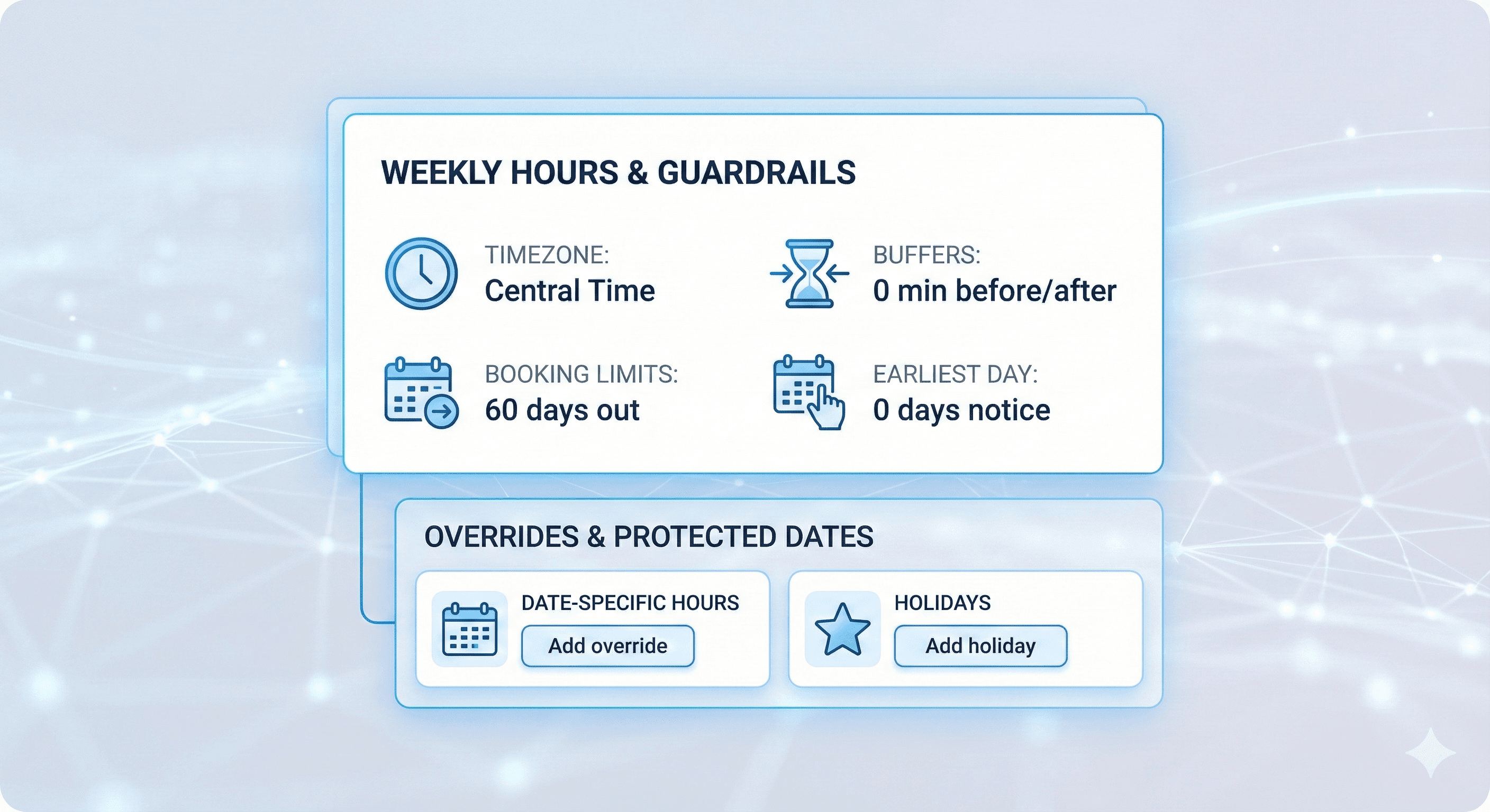 Smart availability rules